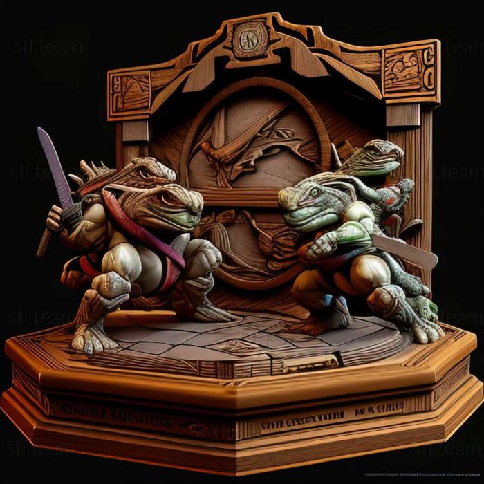 3D модель Teenage Mutant Ninja Turtles Tournament Fighters gameRE (STL)